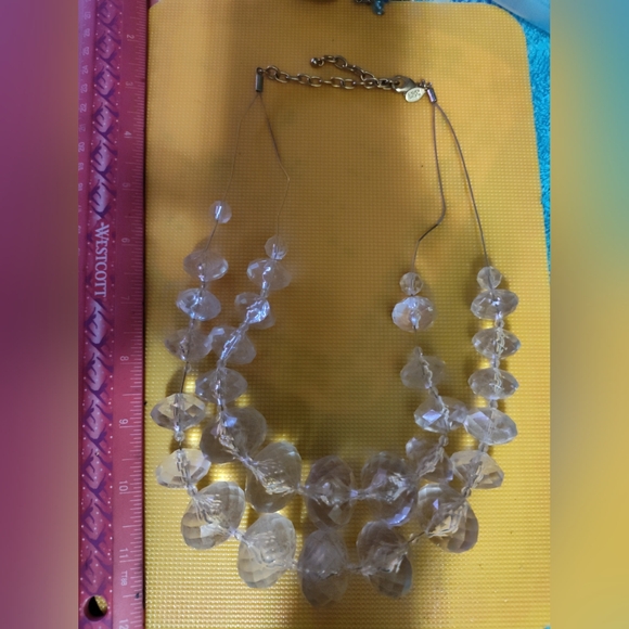 Vintage Joan Rivers double strand gold tone rondelle shape statement necklace - Picture 2 of 4